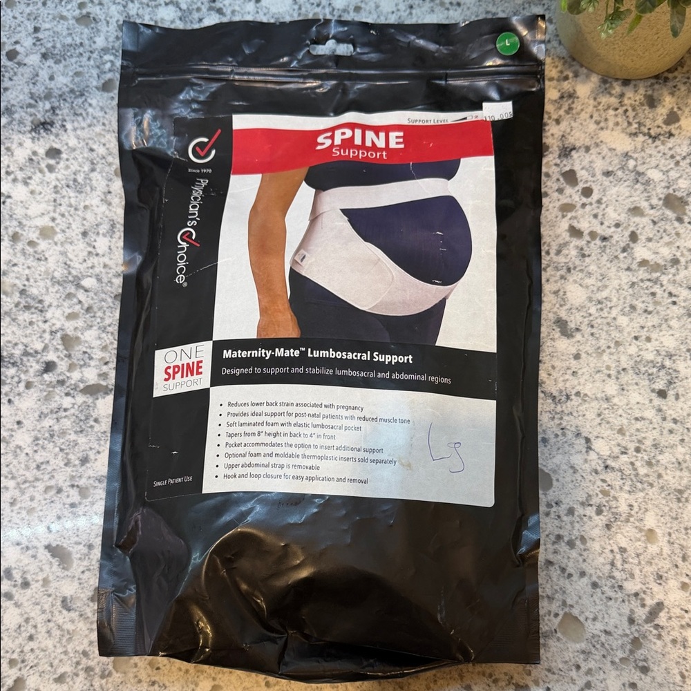 Physicians Choice maternity-mate lumbar sacral Spine support Large NEW